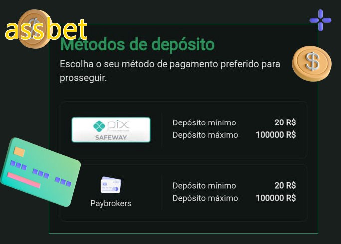 O cassino assbetbet oferece uma grande variedade de métodos de pagamento